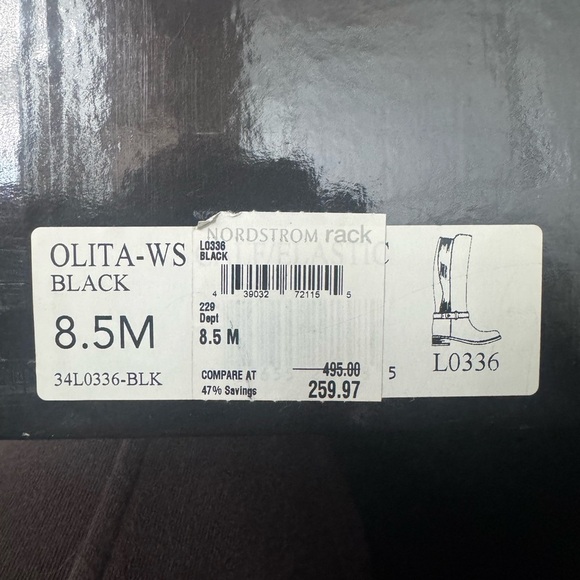 Aquatalia Women's Black Leather Boots - Excellent Condition - Picture 5 of 5